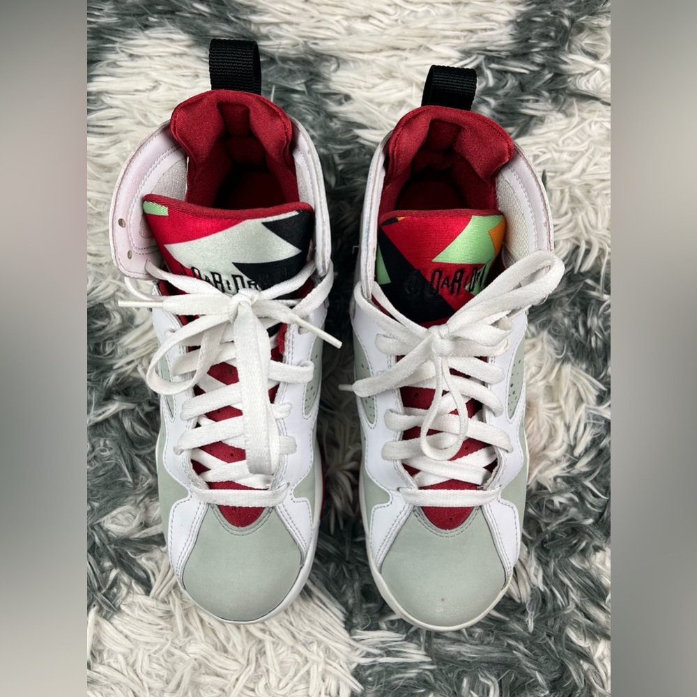 Air Jordan Kids Boys Jordan 7 Retro 2015 Hare Sneakers Size 4.5Y 304774-125 - Picture 3 of 16